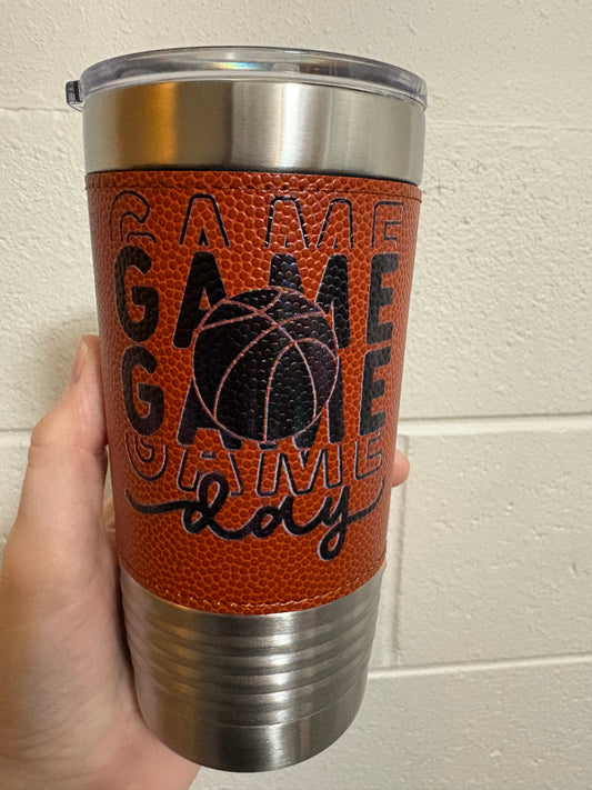 Polar Camel 20 oz. Basketball Tumbler with Slider Lid